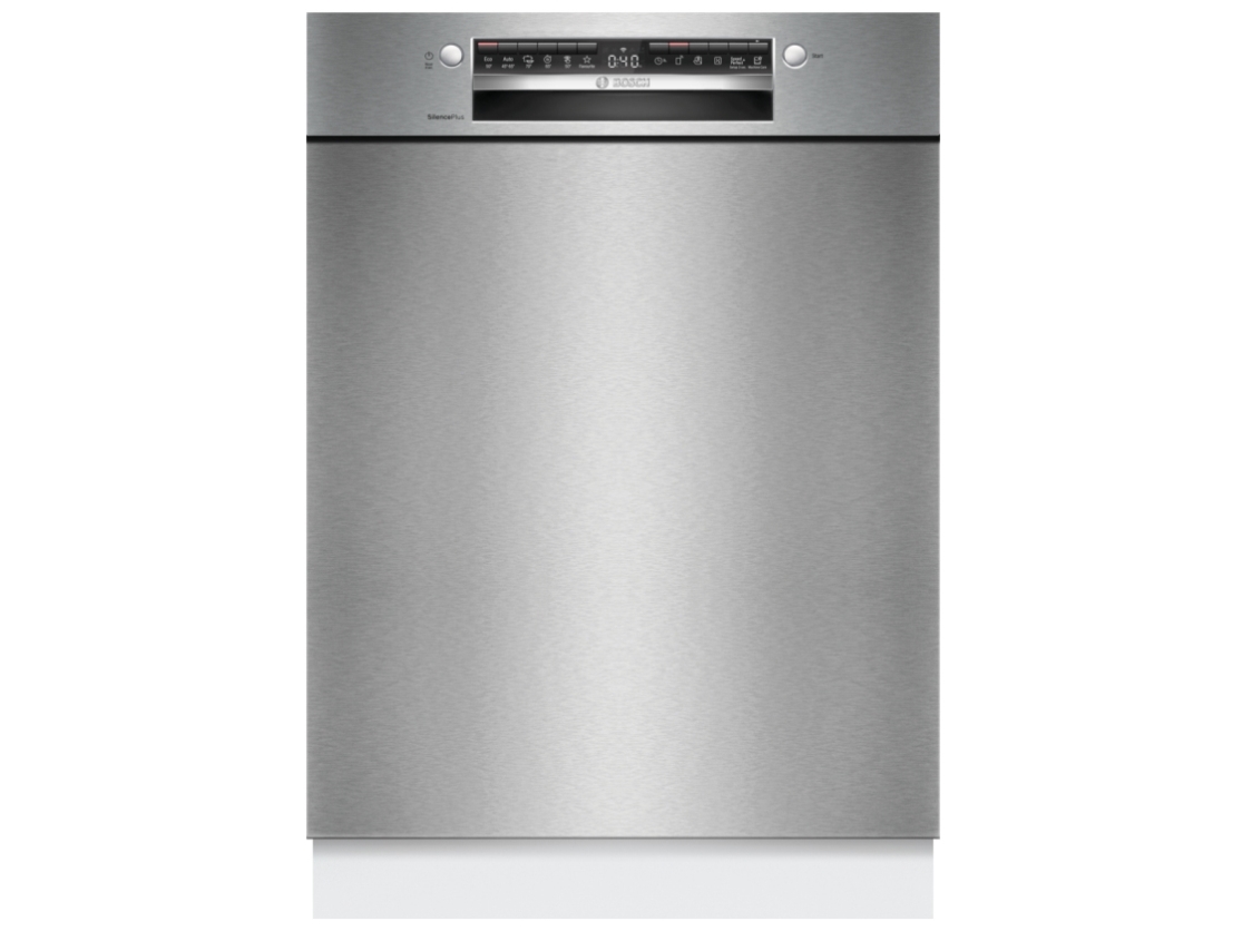 Bosch SMU4ETS08E - Astianpesukone - Musta, Ruostumaton teräs