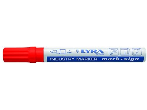 Färgmarker 4040 rund 3 mm röd | Skrivredskap - Märkpennor - Permanent Marker | GameStuff