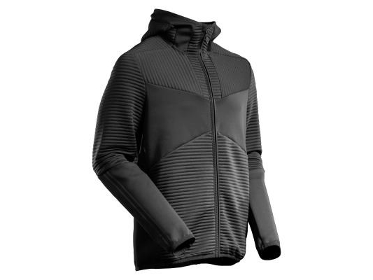 Mascot Workwear Mascot Customized Fleece-Kapuzenjacke Mit Reißverschluss Modell 22603-681, Farbe Schwarz M