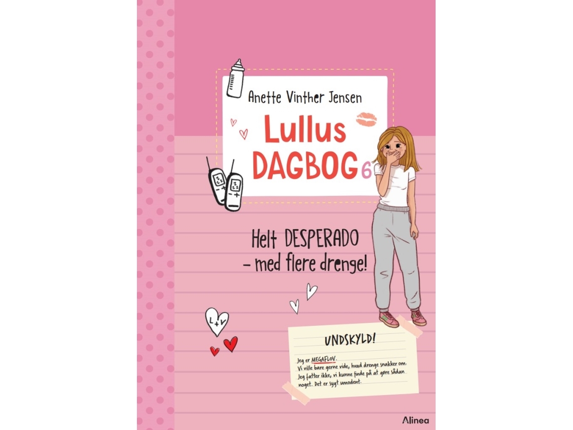 Lullus Dagbog 6, Helt Desperado - Med Flere Drenge! Rød Læseklub | Anette Vinther Jensen