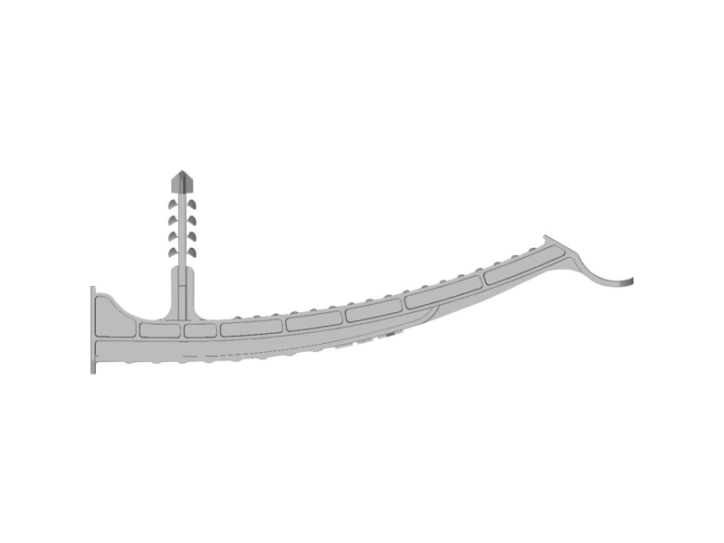 N &Amp L Klemme 100Mm Verbindungselement 540Stn Für Dübelmontage Im Mauerwerk, Halogenfrei, Mit Dübel, Uv-Stabilisiert Lichtgrau 100 Stück