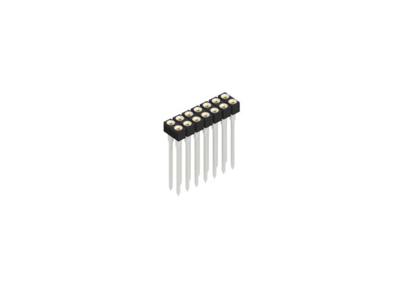 Fischer Elektronik Bøsningsliste Præcision Antal Rækker: 2 10041613 10 Stk