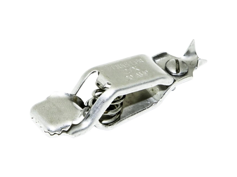 Mueller Electric BU-27X Krokodilleklemme Rustfrit stål Klemmeområde max.: 16 mm Længde: 61.90 mm 1 stk