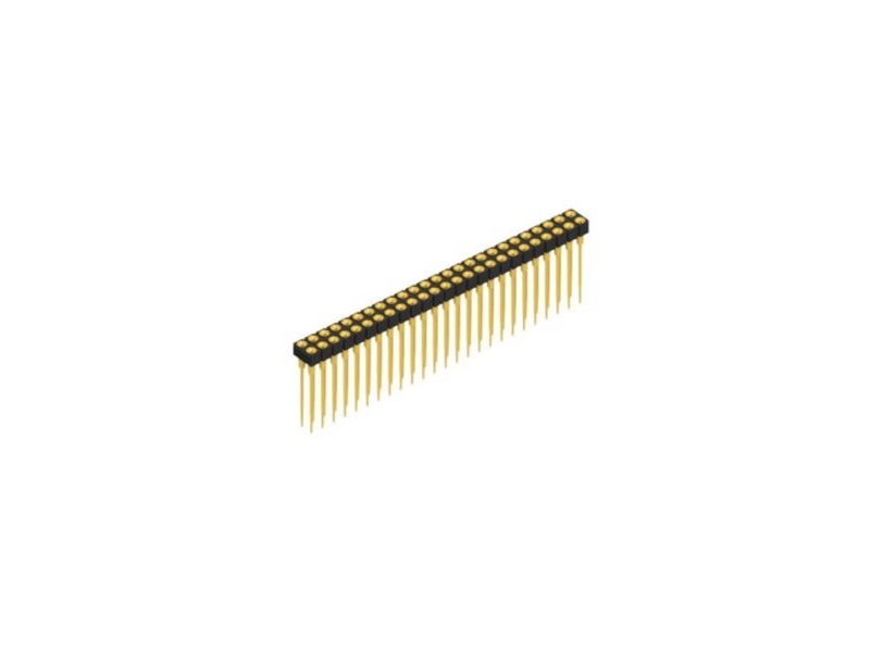 Fischer Elektronik Bøsningsliste Præcision Antal Rækker: 2 10042120 10 Stk