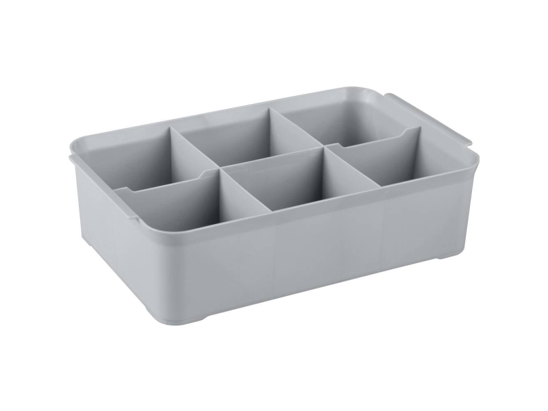 Curver 243860 Aufbewahrungsbox Handy (L X B X H) 275 X 175 X 75 Mm Silber, 1 Stk