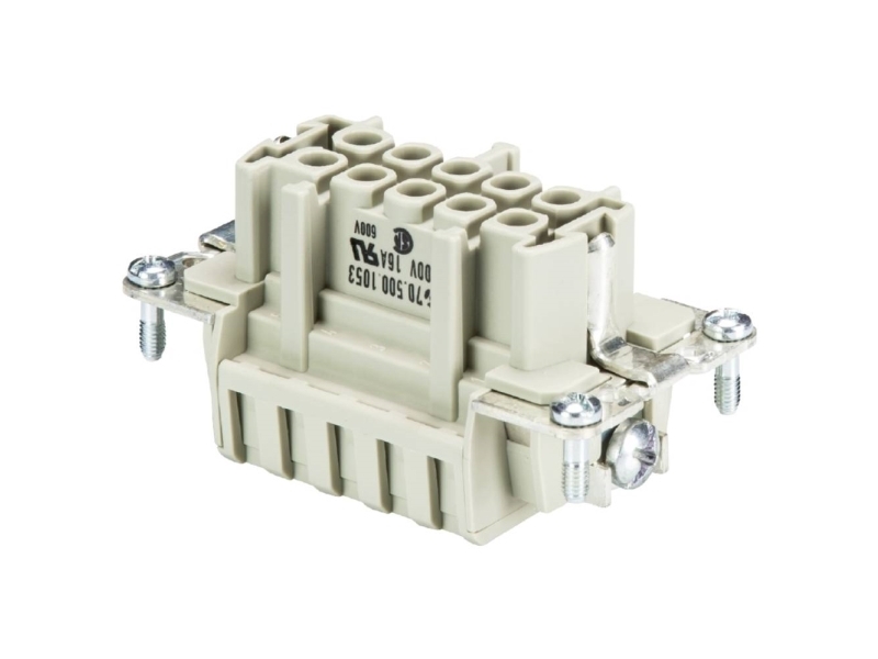 Wieland Electric 70.500.1053.0 Tilslutningsindsats Samlet poltal 10 10 stk