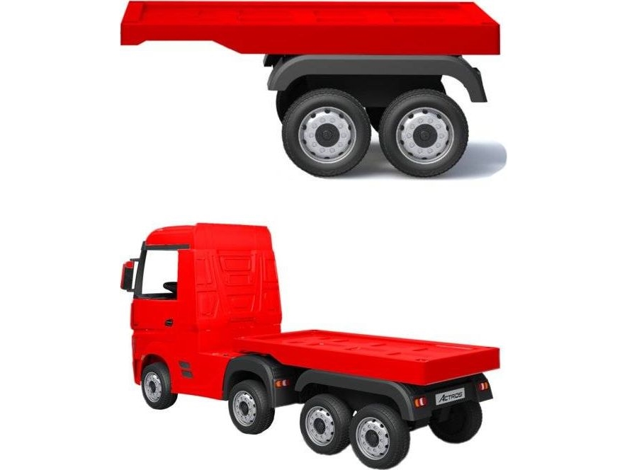 Lean Cars HL358 Mercedes Actros punainen puoliperävaunullinen kuorma-auto