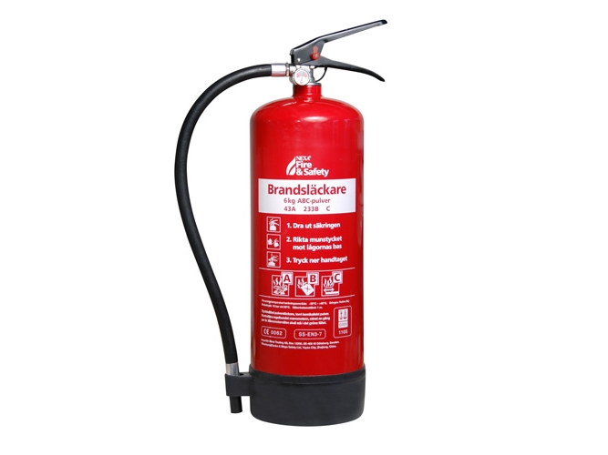 Feuerlöscher Rot 6Kg 43A