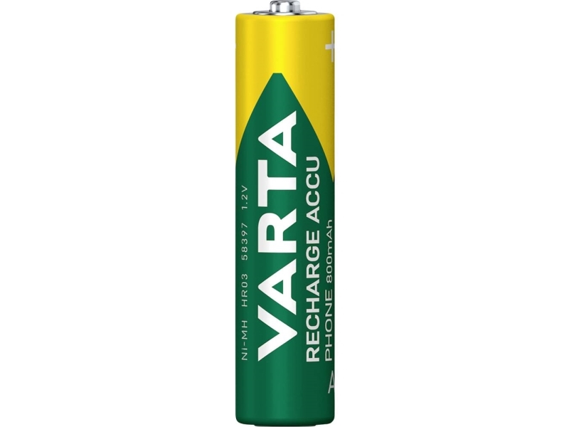 Varta 58398101501 Uppladdningsbart AAA-batteri NiMH 800 mAh 1,2 V 1 st | EL Artiklar - Batteri - Uppladdningsbara batterier | GameStuff