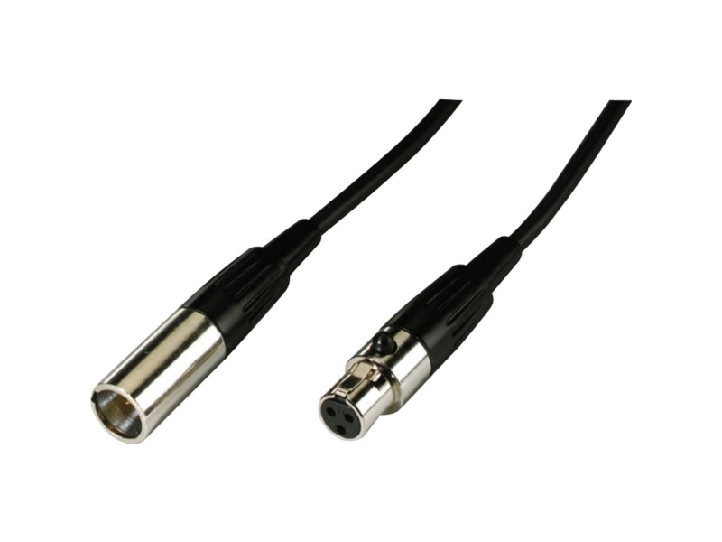 Monacor MCM-500/SW XLR Kabel [1x Mini-XLR-stik - 1x Mini-XLR-tilslutning] 5 m Sort | TV, Ljud & Bild - Musikstudio - Kablar & Kontakter | GameStuff