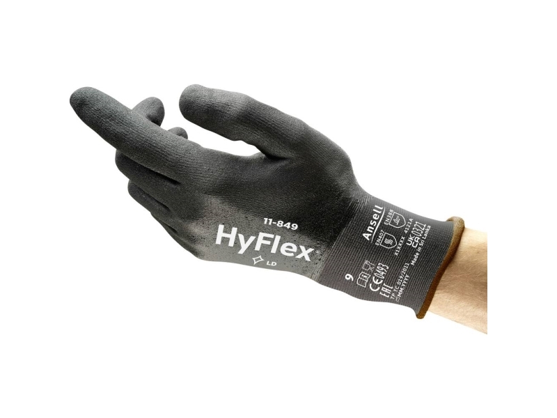 Ansell Hyflex 11849R100-1P Nitril-Arbeitshandschuhe, Größe (Handschuhe): 10 En 21420:2020, 1 Paar
