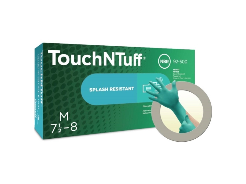 Ansell TouchNTuff 92500080 100 stk Nitril Engangshandske Størrelse (handsker): M, 7,5, 8 EN 21420:2020