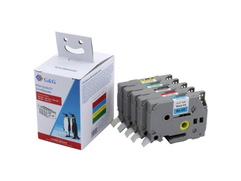 G&amp G Scripture Ribbon Färg på bandet: Vit Färg på teckensnittet: Svart | Papper & Emballage - Märkning - Etiketter och Tejp | GameStuff