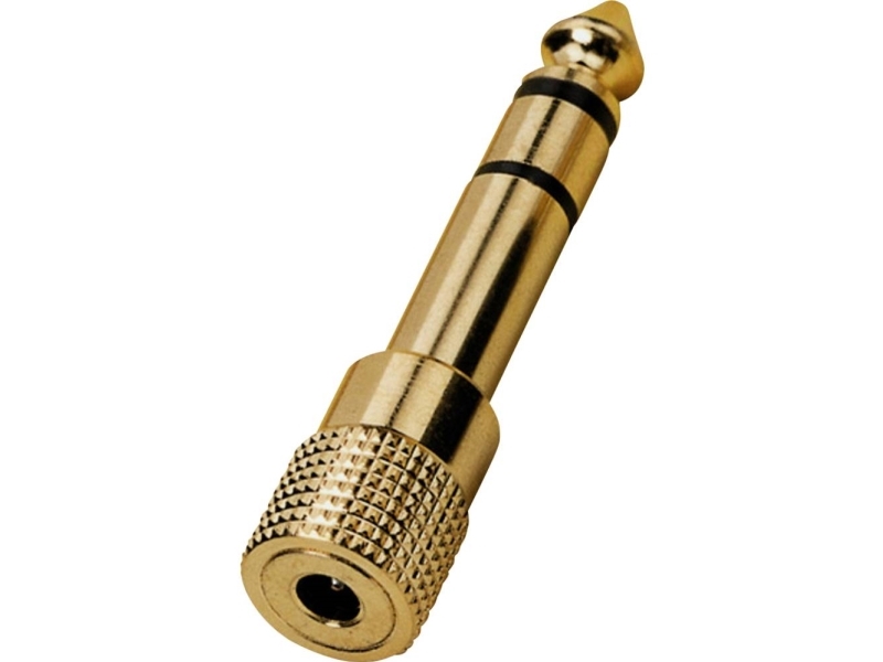 Monacor HA-37G Audio Adapter [1x Jackstik 6,3 mm - 1x Jacktilslutning 3,5 mm] | TV, Ljud & Bild - Musikstudio - Kablar & Kontakter | GameStuff