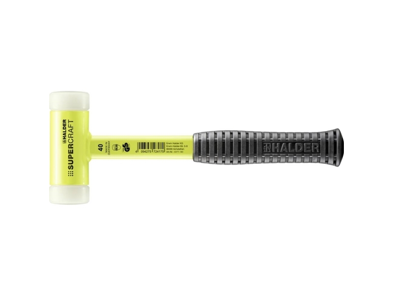 Halder Supercraft 3377.140 Gummihammer Ergonomischer Griff, Hart 805 G 305 Mm 1 St