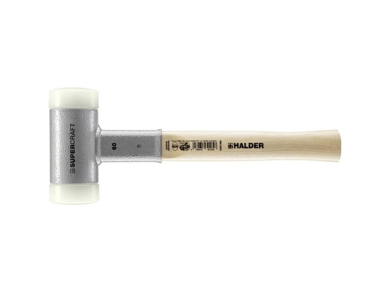Halder SUPERCRAFT 3366.060 Gummihammer Ergonomisk greb, hård, Tilbageslagfri 1705 g 360 mm 1 stk