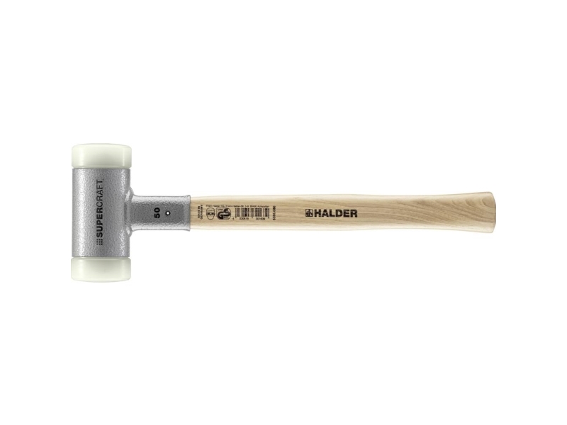 Halder Supercraft 3366.050 Gummihammer Ergonomisk Greb, Hård, Tilbageslagfri 990 G 365 Mm 1 Stk