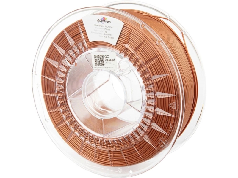 Spektrum Filamente 80103 Pla Pro Filament Pla Pro Slagfast 1,75 Mm 1000 G Rust Copper, Kobber 1 Stk