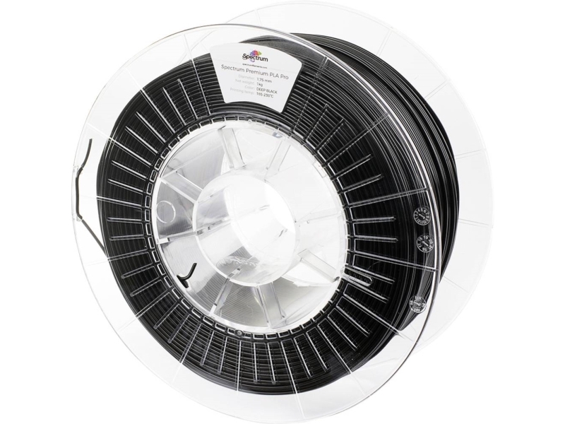 Spectrum Spectrum 3D Filament, Vzorky, Pla Pro, 1.75Mm, 80098, Tiefschwarz