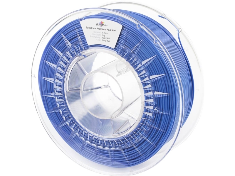 Spectrum Filaments 80237 Pla Matt Filament Pla-Mat Mat 1.75 Mm 1000 Kg/M Navy Blue, Blå (Mat), Marineblå 1 Stk