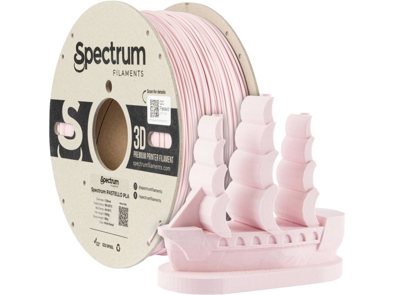 Spectrum Filaments 80709 Pastello Pla Filament Pla-Plast Mat 1.75 Mm 1000 G Pink Pastel, Pink, Pastel 1 Stk