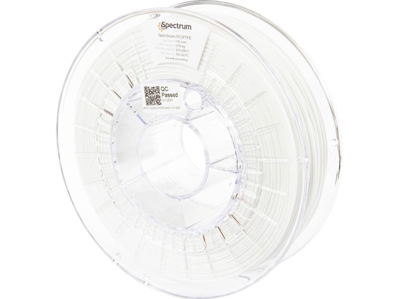 Spectrum Filaments 80540 Pc/Ptfe Filament Pc/Ptfe Hitzebeständig, Chemikalienbeständig 1,75 Mm 750 G Natur, Natur 1 St