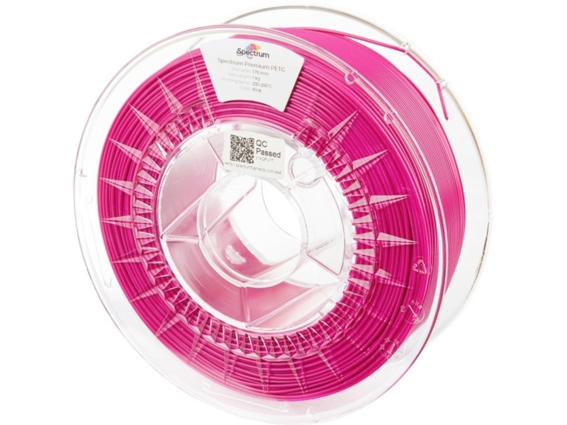 Spectrum Filaments 80539 Pet Premium Filament Petg Kemisk Bestandig Slagfast 1000 Pink Stk