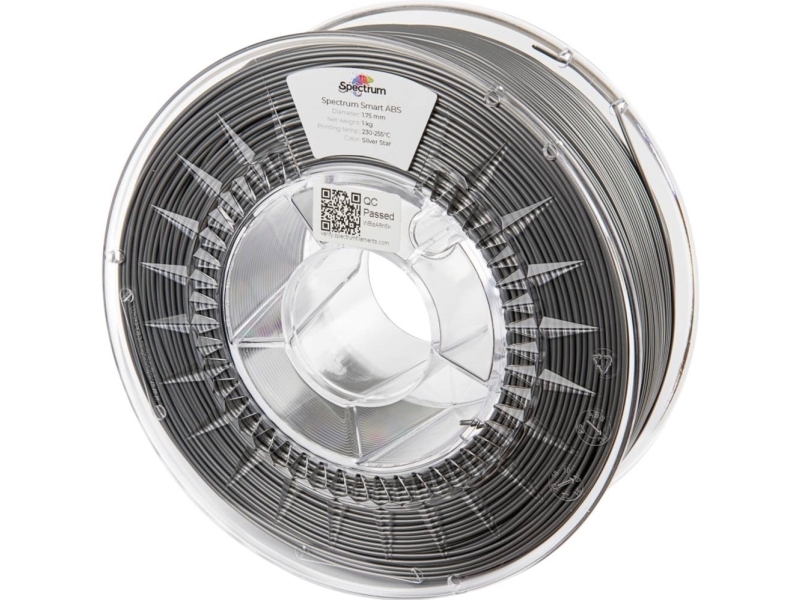 Spectrum Filaments 80095 Smart Abs Filament Abs-Plast Slagfast 1.75 Mm 1000 G Silver Star, Sølv 1 Stk