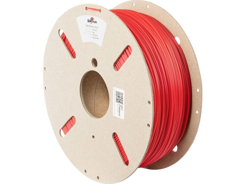 Spectrum Filaments 80557 Recycled Pla Filament Pla Plast Recycled Pla 1000 Signalrød Rød Stk