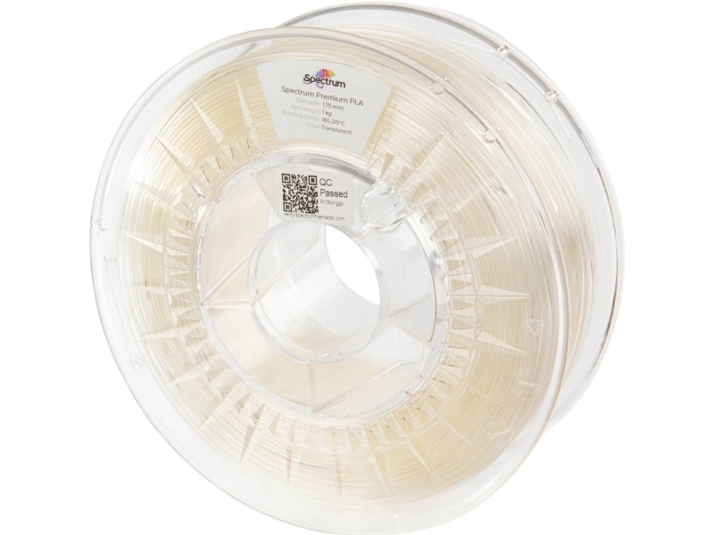 Spectrum Filaments 80335 Pla Premium Filament Pla-Plast 1.75 Mm 1000 G Translucent 1 Stk