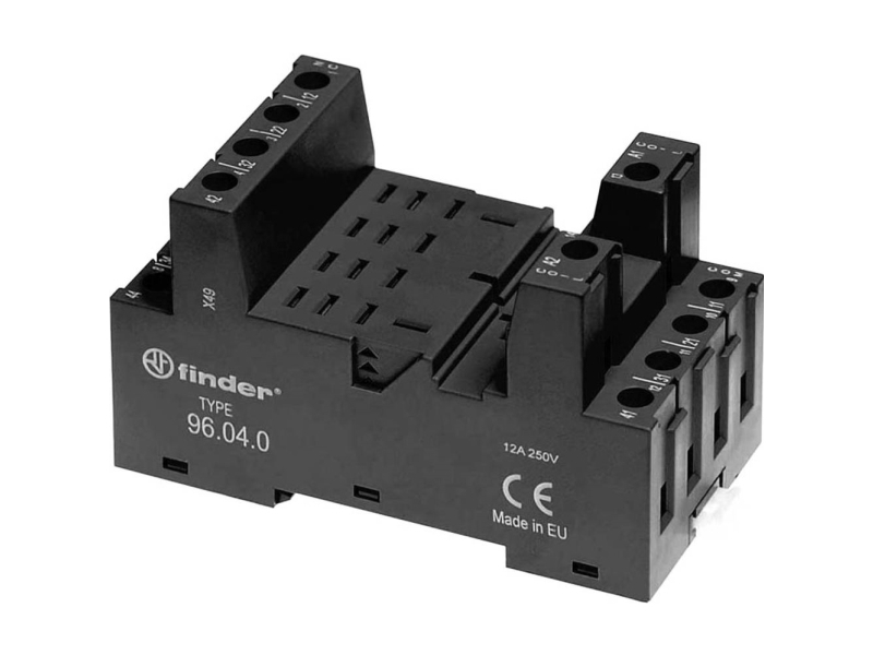 Finder 96.04.0 Relaissockel (L X B X H) 48,2 X 43,4 X 82,5 Mm 1 Stück