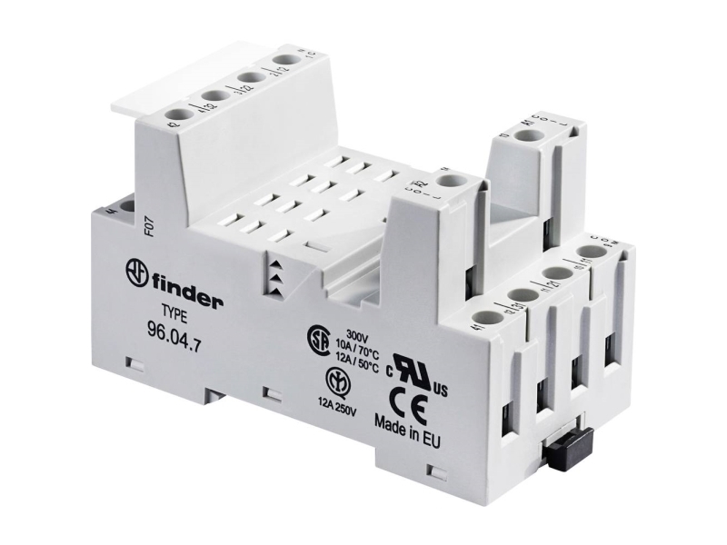 Finder 96.04.7 Relaissockel (L X B X H) 48,2 X 43,4 X 82,5 Mm 1 Stück