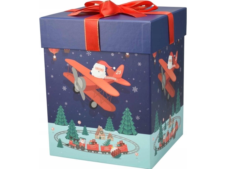 Home Styling Collection Två presentaskar med tomtemotiv, 26 och 23 cm | N - A | GameStuff