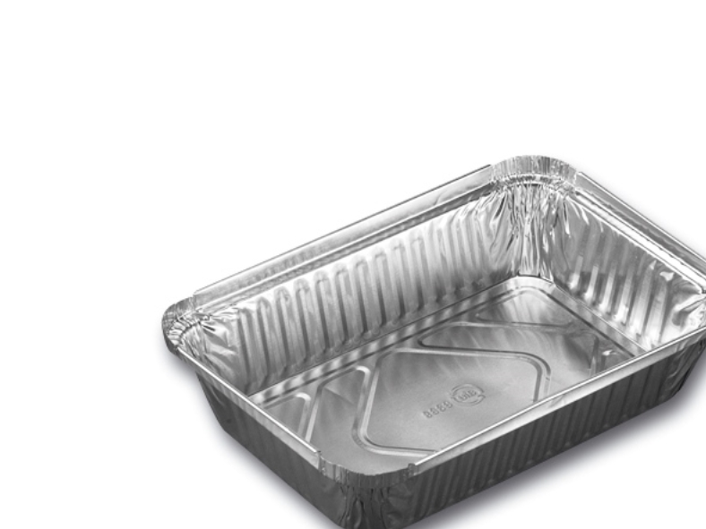 Alubakke 890 Ml 207X141x41 Mm Rektangulær Kraftig Kvalitet,100 Stk/Pk