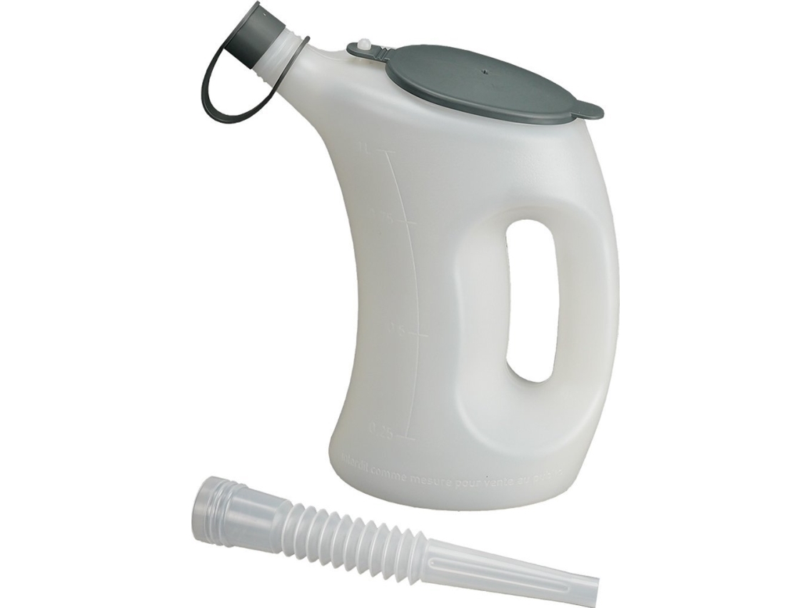 Pressol mätkärl med lock-FLA-PE, transparent, 1 liter | Skrivredskap - Skrivtillbehör - Linjaler & målare | GameStuff