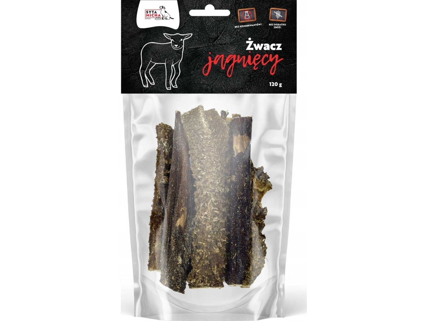 Syta Micha Getrocknete Lammkutteln – Delikatesse Für Hunde – 120 G