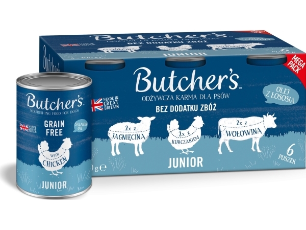 Butcher's Butcher's Original Junior Megapack Mix Flavours Pieces In Jelly Hundefoder 6 X 400G