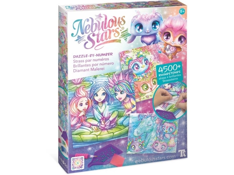 Nebulous Stars Dazzle Number Rainbow