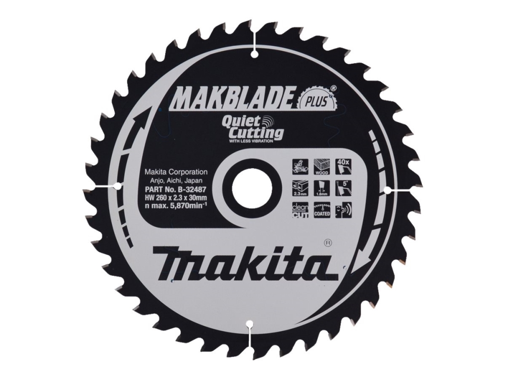 Makita Sägeblatt 260X30x40z Makblade Plus Holz