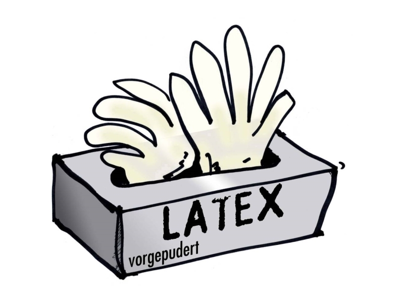 Lateksi Kertakäyttökäsine Koko (käsineet): 8, M EN 455 Leipold + Döhle 14699 100 kpl