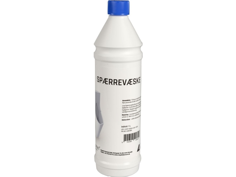 Spærrevæske, Liva, 1 L, Til Urinaler
