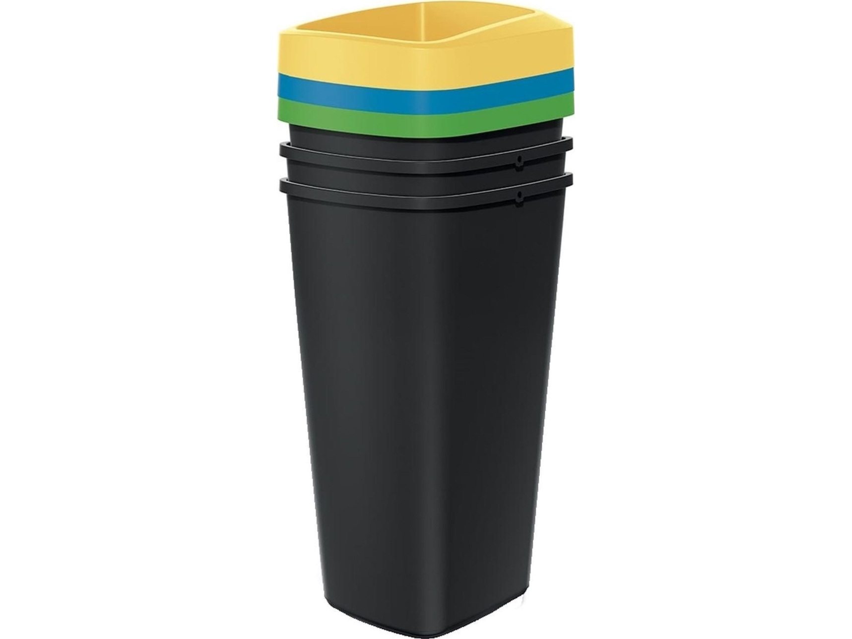 Prosperplast avfallsbehållare 3x25 l med olika färger | Trädgården - Trädgårdstillbehör - Avfallssvagn | GameStuff