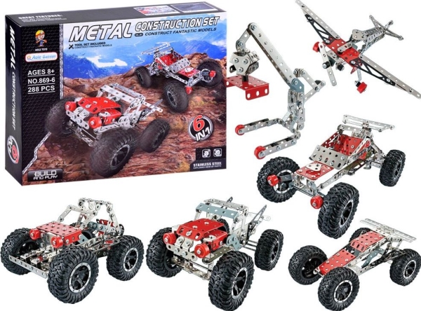 Jokomisiada metal byggeklodser 288 el 6-i-1 ZA3870