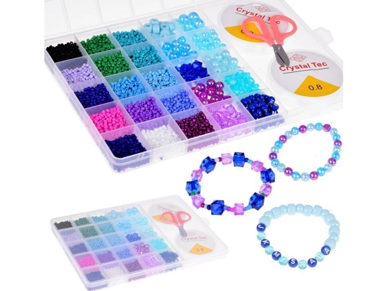 Yokomisiad farvede perler Krystaller til fremstilling af armbånd 24 farver ZA5297