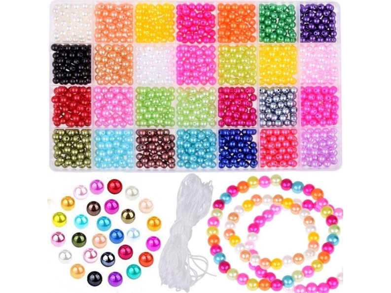 Yokomisiada Perler til venskabsarmbånd DIY 28 farver ZA5285