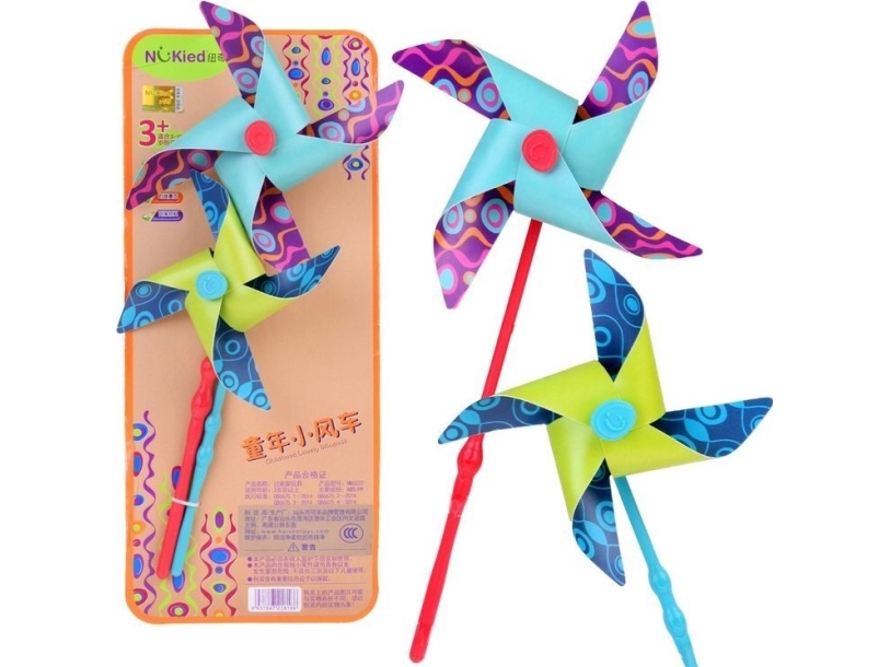 Yokomisiada Farverige vindmøller vindmølle 2 stk. vindmølle dekoration ZA5214