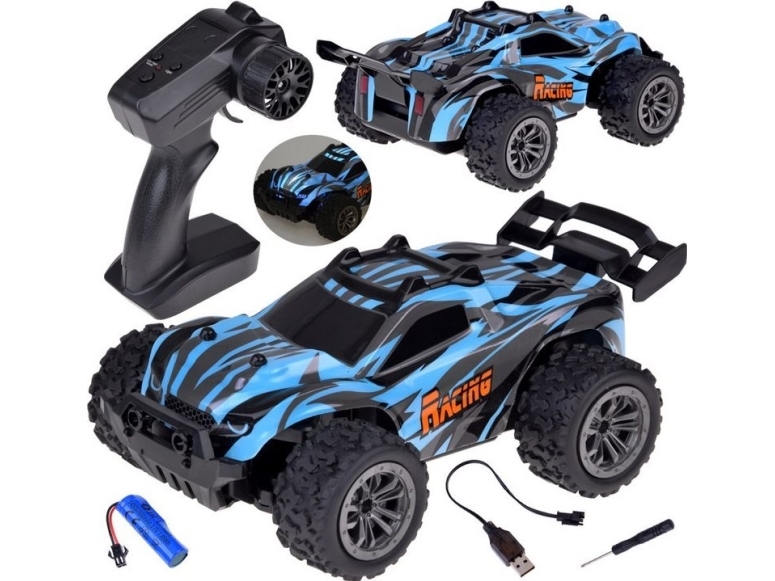 Radiostyrd bil RAPID MONSTER med fjärrkontroll + belysning RC0682 | Radiostyrd - Modellbilar - Startar bilar | GameStuff