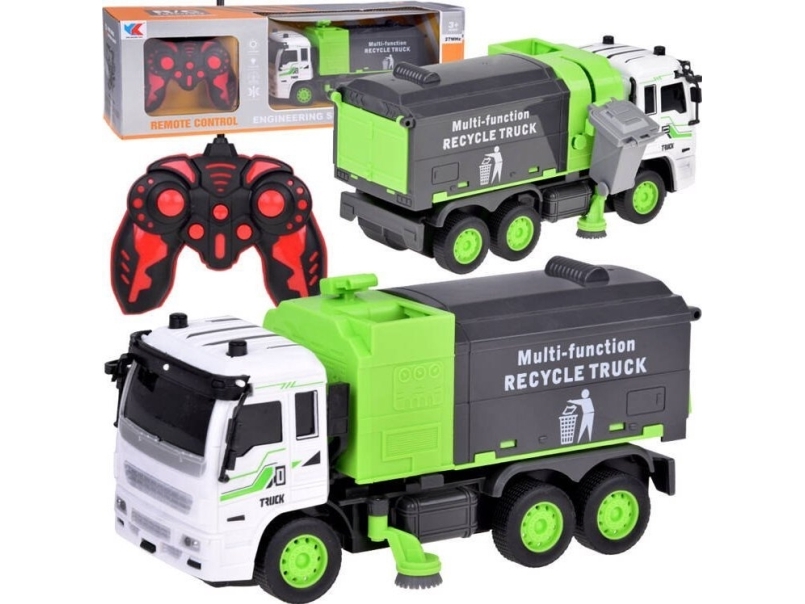 Jokomisiada Auto skraldevogn + lys RC0884 fjernstyret