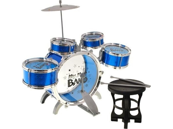 Jokomisiada Percussion 5 trummor + stol bra utrustning IN0055 | Hobby - Musikinstrument - Skolinstrument | GameStuff
