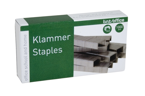 Hæftemaskine Staples, 24/6 Stål, 1000 Stk.